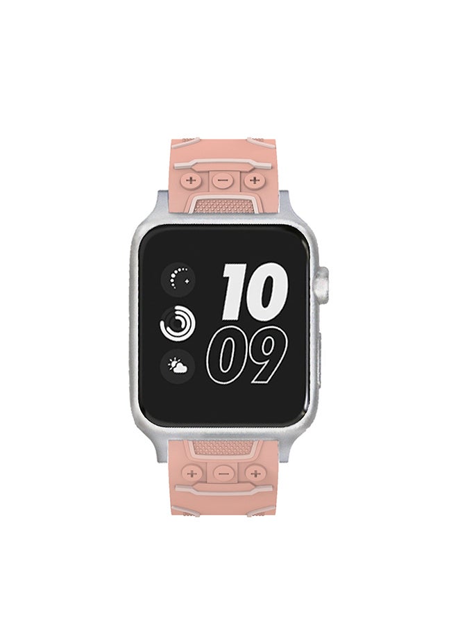 Rubber Digital Watch Band For Apple Watch Series 3/2/1 38mm Multicolour - Image 3