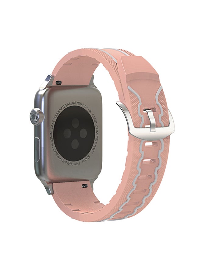 Rubber Digital Watch Band For Apple Watch Series 3/2/1 42mm Multicolour - Image 2