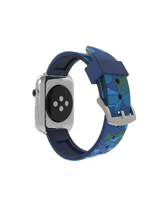 Replacement Band For Apple Watch Series 3 / 2 / 1 42mm Blue - Image 2