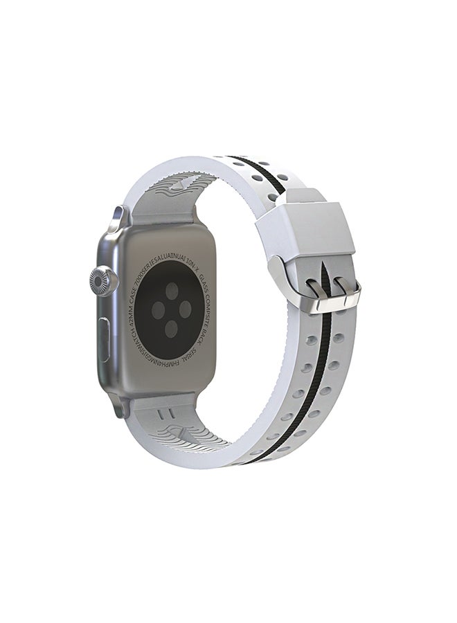 Replacement Band For Apple Watch Series 3 / 2 / 1 38mm White - Image 2