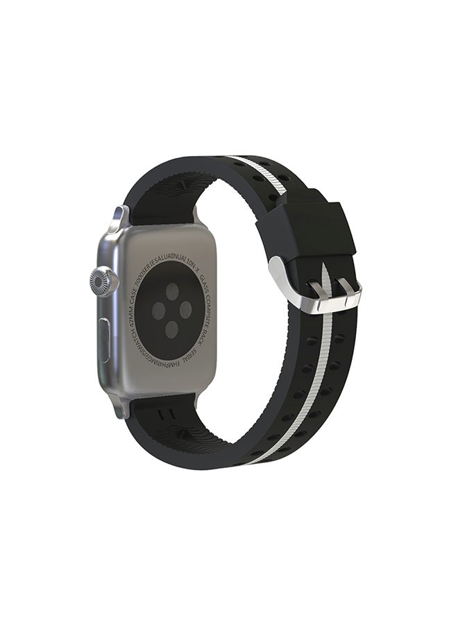 Replacement Band For Apple Watch Series 3 / 2 / 1 38mm Black/White - Image 2