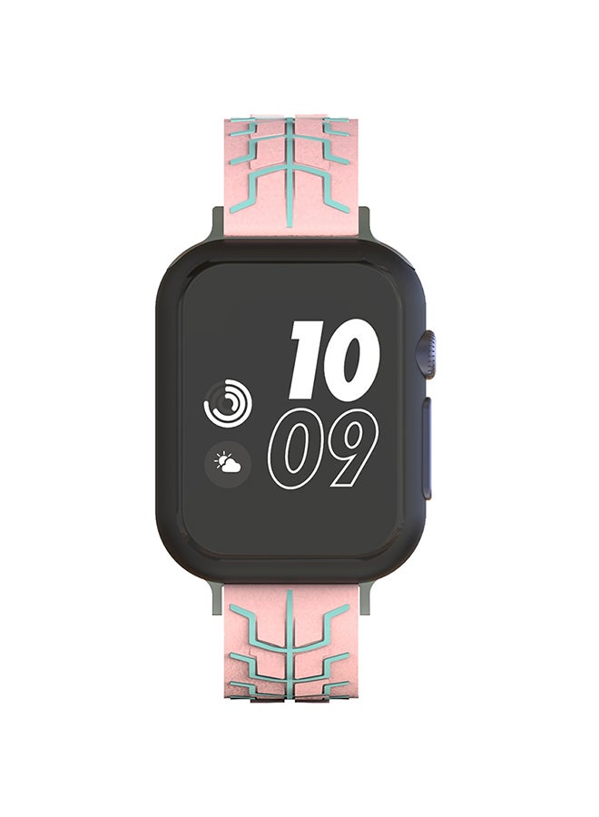 Fishbone Pattern Silicone Strap For Apple Watch Series 3/2/1 42mm Pink - Image 3
