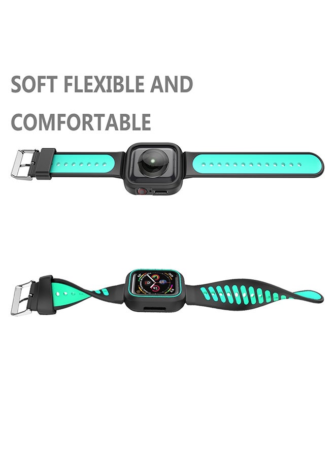 Sports Watch Band For Apple Watch Series 3/2/1 Mint Green - Image 3