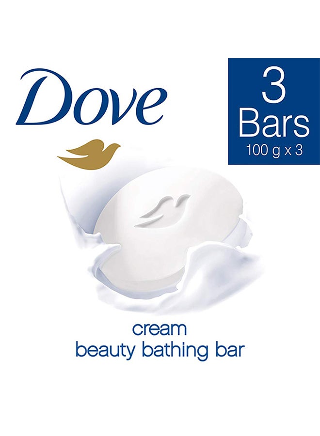 دوف حزمة صابون كريم الجمال للاستحمام مُكوَّنة من 3 قطع 300جرام - Image 3