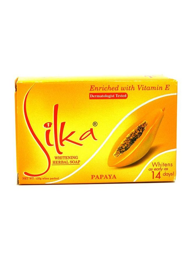 Silka Papaya Skin Whitening Soap 135grams  - Image 2