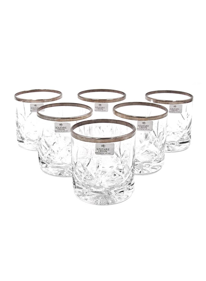 6-Piece Glass Set Clear/Silver 21x28x9cm - v1580391314/N34086998A_1