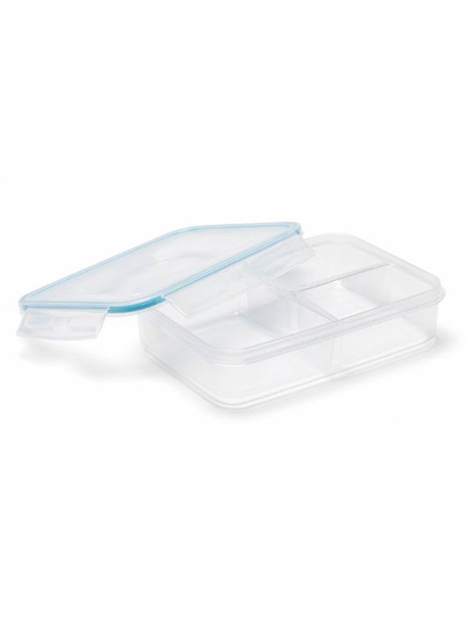 Addis Rectangular Foodsaver With Inserts Clip And Close Container Blue/Clear 22X15X6centimeter  - Image 1