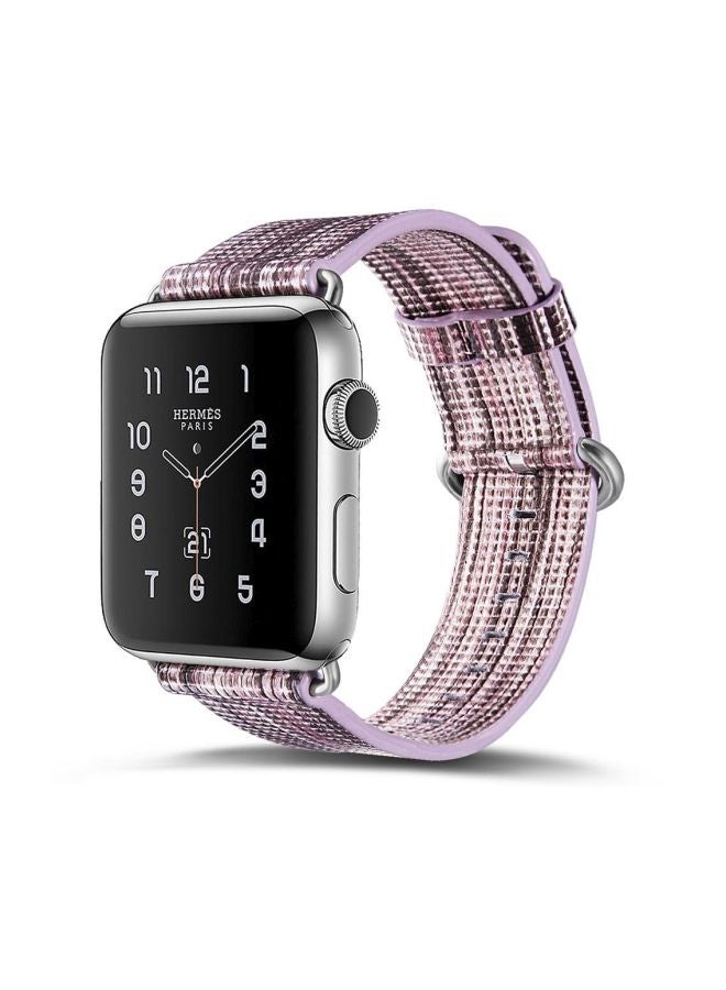 Ozone - Replacement Band For Apple Watch 1/2/3/4 38/40mm Brown/Purple - Image 1