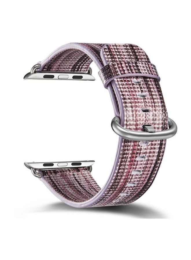 Ozone - Replacement Band For Apple Watch 1/2/3/4 38/40mm Brown/Purple - Image 1