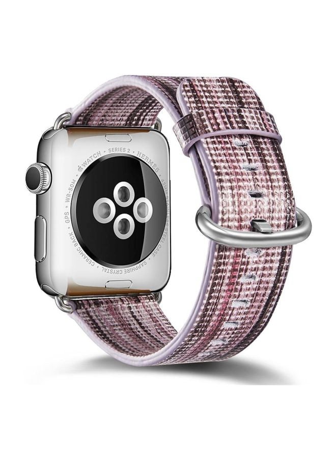 Ozone - Replacement Band For Apple Watch 1/2/3/4 38/40mm Brown/Purple - Image 1