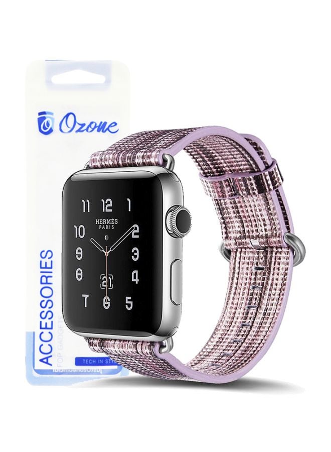 Ozone - Replacement Band For Apple Watch 1/2/3/4 38/40mm Brown/Purple - Image 1