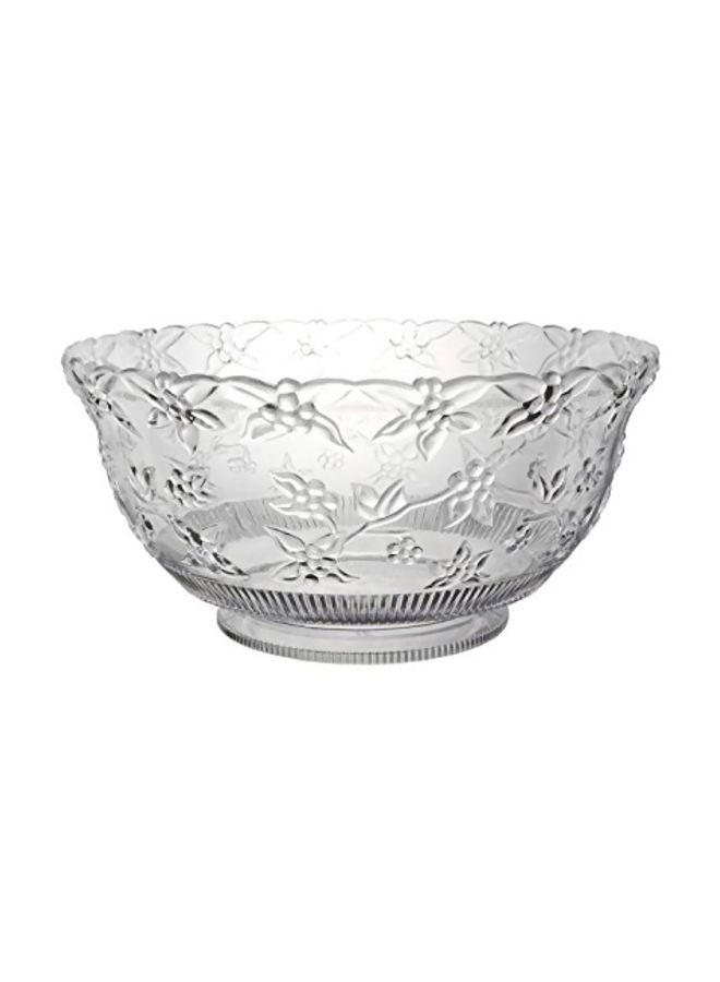 Plastic Embossed Punch Bowl Clear - v1580392460/N34136694A_1