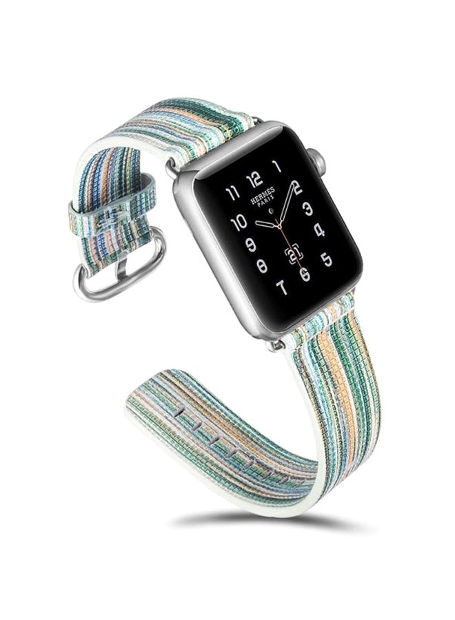 Ozone Replacement Band For Apple Watch 40mm Series 4/38mm 3/2/1 Green/Blue/Yellow - Image 2