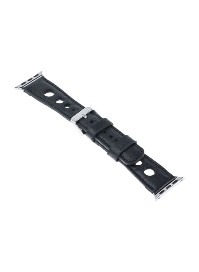 Ozone Replacement Band For Apple Watch 44mm Series 4/42mm 3/2/1 Black - Image 1