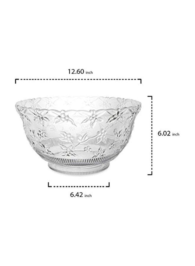 Plastic Embossed Punch Bowl Clear - v1580392499/N34136694A_2