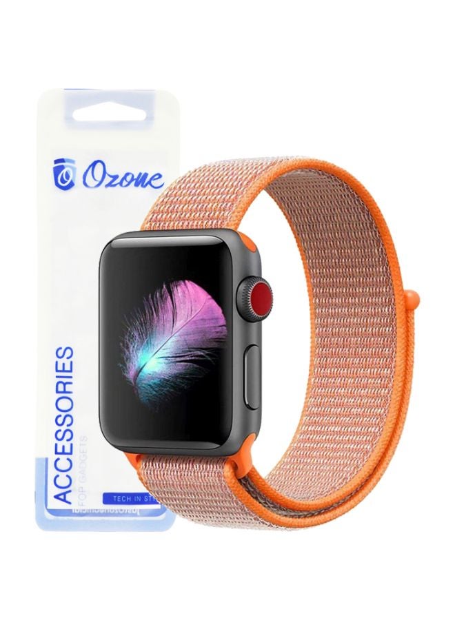 Ozone - Replacement Band For Apple Watch Series 1/2/3/4 38/40mm Orange - Image 1