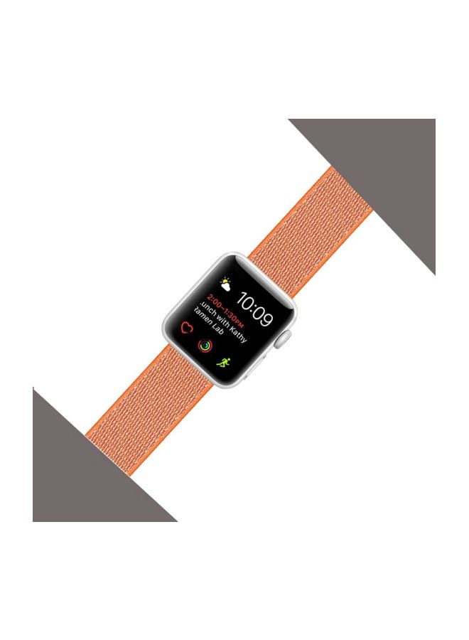 Ozone - Replacement Band For Apple Watch Series 1/2/3/4 38/40mm Orange - Image 1