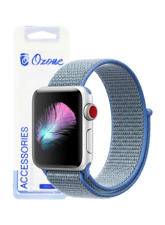 Ozone - Replacement Band For Apple Watch Series 1/2/3/4 38/40mm Blue - Image 1