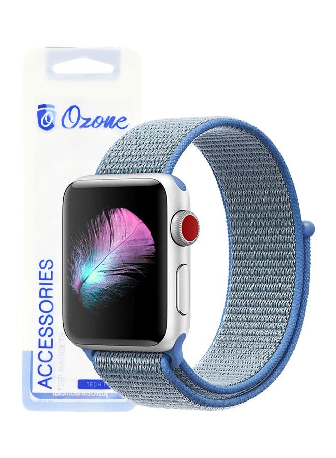 Replacement Band For Apple Watch Series 1/2/3/4 42/44mm Grey/Blue