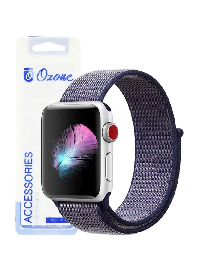 Ozone Replacement Band For Apple Watch Series 1/2/3/4 38/40mm Dark Blue - Image 4