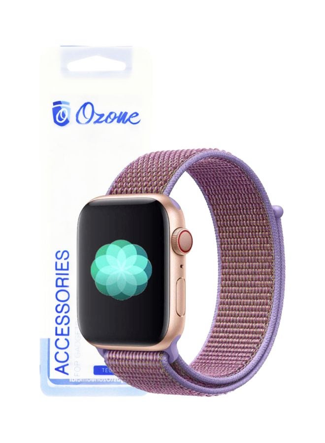 Ozone Replacement Band For Apple Watch Series 1/2/3/4 38/40mm Lilac - Image 2