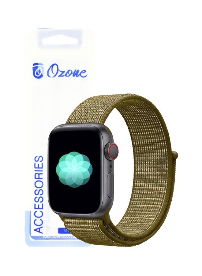 Ozone - Replacement Band For Apple Watch Series 1/2/3/4 38/40mm Olive Flak - Image 1