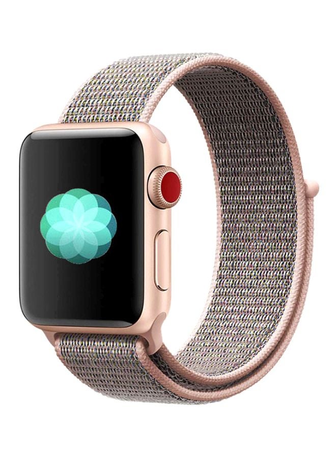 Ozone - Replacement Band For Apple Watch Series 1/2/3/4 38/40mm Pink Sand - Image 1