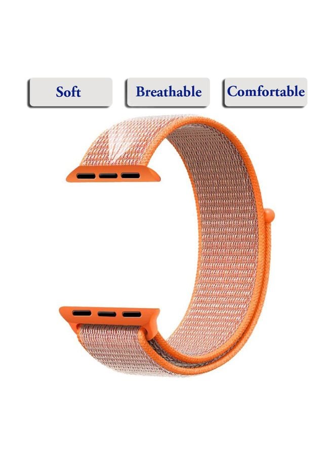 Ozone - Replacement Band For Apple Watch Series 1/2/3/4 38/40mm Orange - Image 1