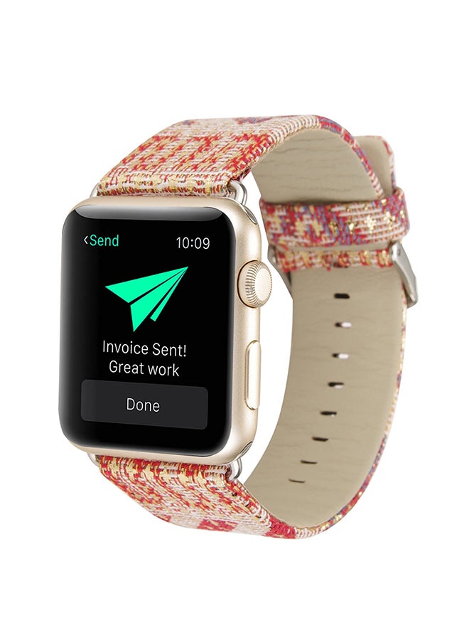 سوار بديل سلسلة ساعات أبل 3/2/1 38 مم متعدد الألوان - Image 3