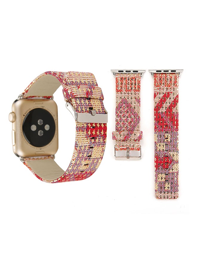 سوار بديل سلسلة ساعات أبل 3/2/1 38 مم متعدد الألوان - Image 4