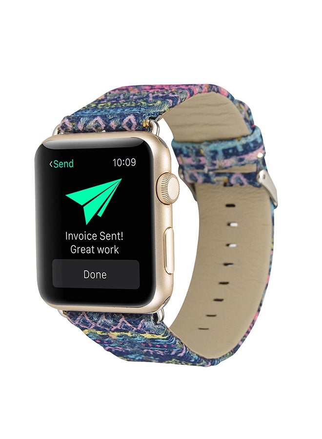 سوار بديل لسلسلة ساعات أبل 3/2/1 42 مم متعدد الألوان - Image 3