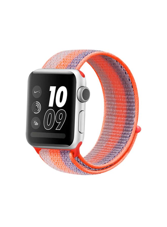 Ozone Replacement Band For Apple Watch Series 4/3/2/1 42/44 mm Orange/Purple - Image 2