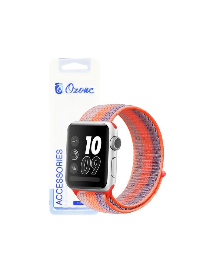 Ozone Replacement Band For Apple Watch Series 4/3/2/1 42/44 mm Orange/Purple - Image 3