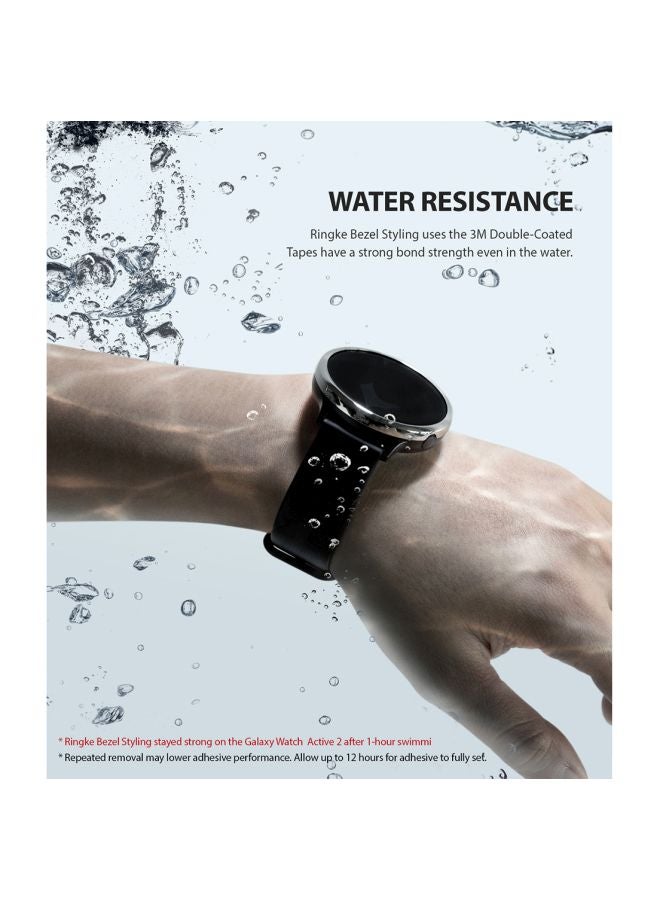 Ringke Protective Ring Cover For Samsung Galaxy Watch Active 2 40mm Clear/Silver - Image 4