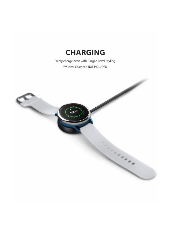 رينجك غطاء حماية حلقي واقٍ لساعة سامسونج جالاكسي أكتيف 1 إصدار (2019) شفاف/فضي - Image 3