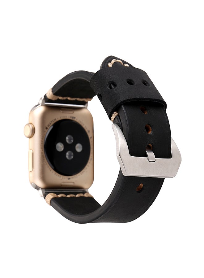 Replacement Band For Apple Watch Series 3/2/1 42mm Black - Image 3