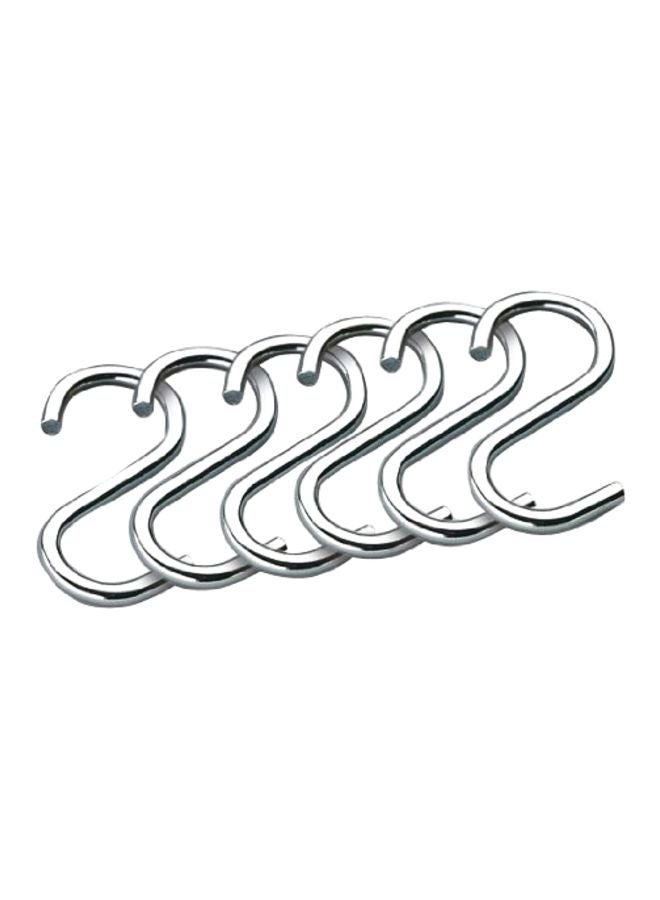 6-Piece Stainless Steel S Hooks Silver 2inch - v1580393833/N34136983A_1