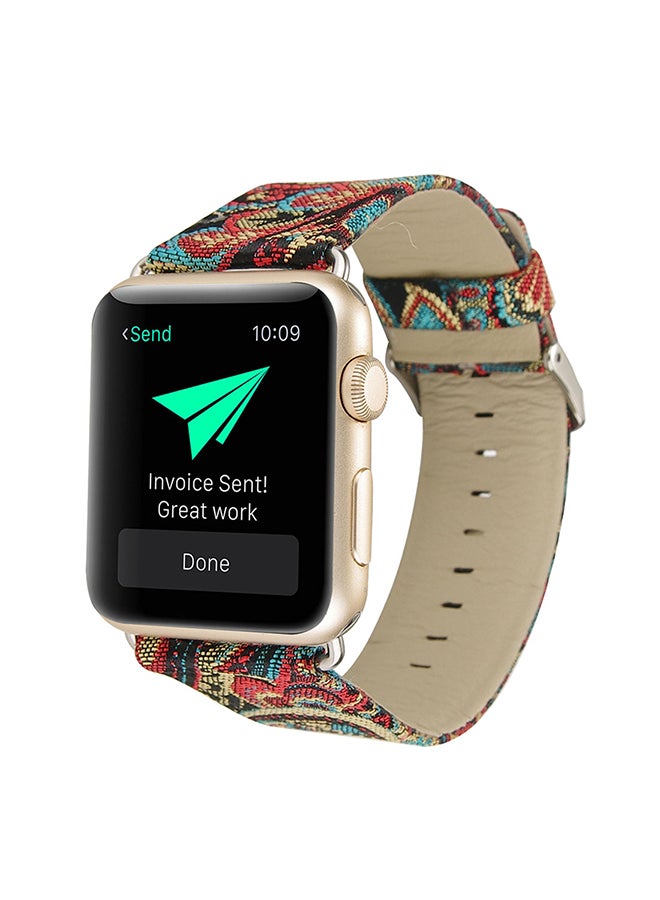 سوار بديل سلسلة ساعات أبل 3/2/1 38 مم متعدد الألوان - Image 3