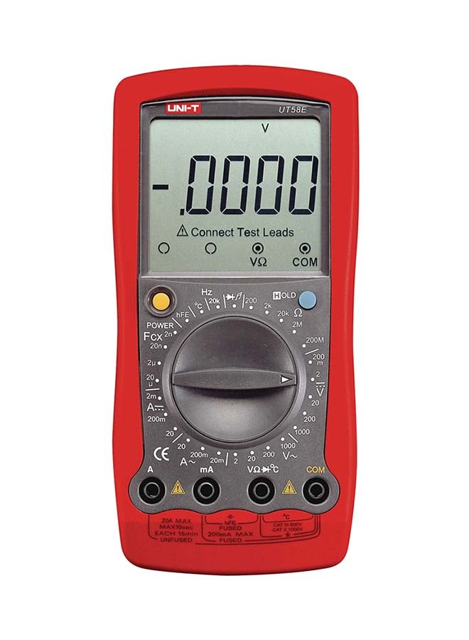 UNI-T Digital Multimeter Red/Black 179X88X39  - Image 1