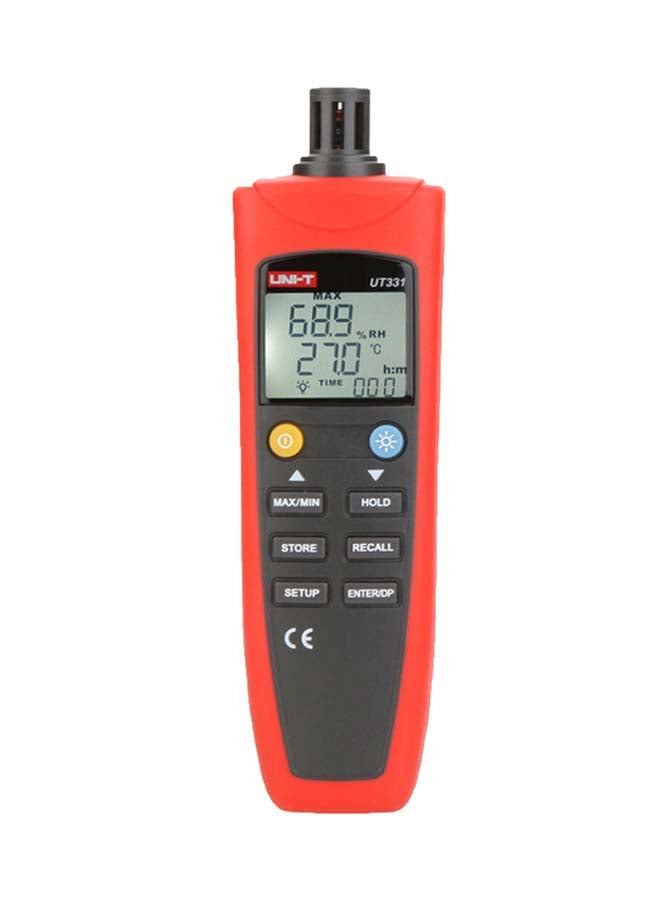 UNI-T Digital Thermo Hygrometer Red/Black 185X54.8X33.8  - Image 1