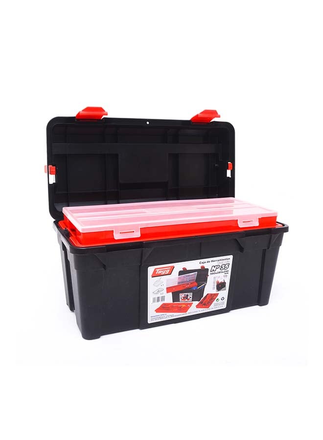 Tayg 23-Inch Heavy Duty Tool Box Red/Black 58X28.5X29cm  - Image 2