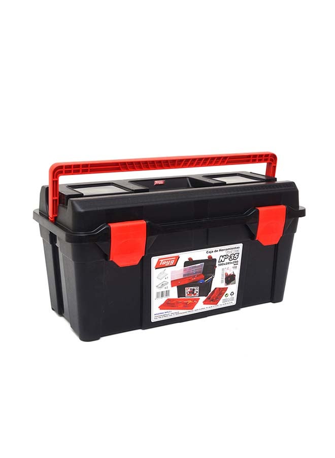 Tayg 23-Inch Heavy Duty Tool Box Red/Black 58X28.5X29cm  - Image 1