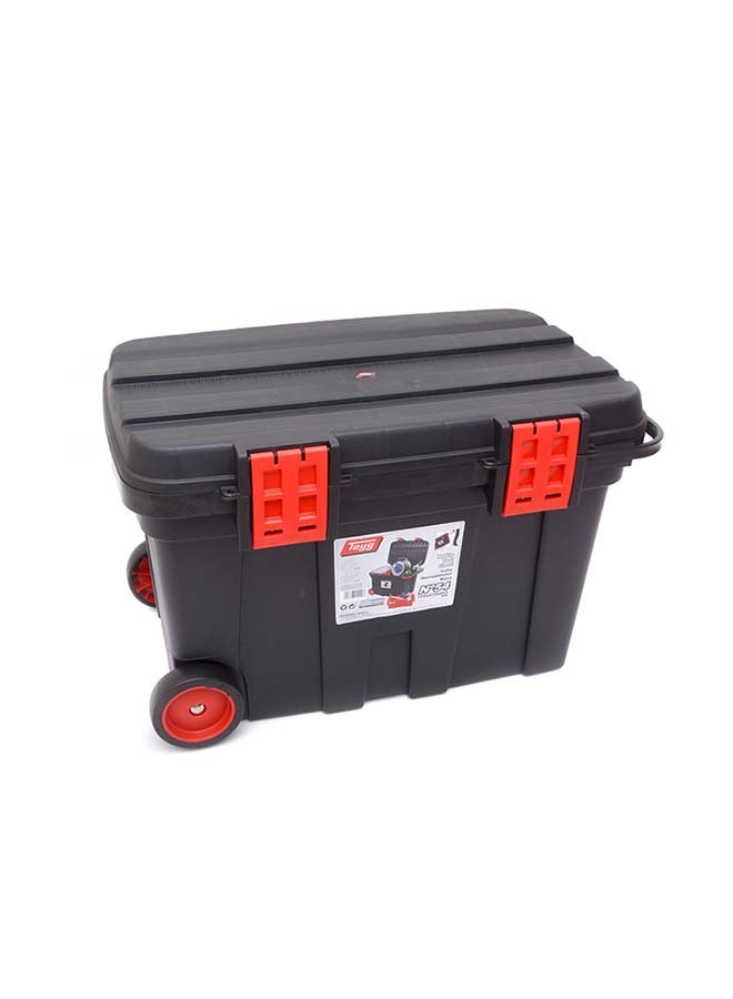 Tayg Portable Rolling Tool Box With Telescopic Handle Black/Red 77.5X47.2X49.3cm - Image 1