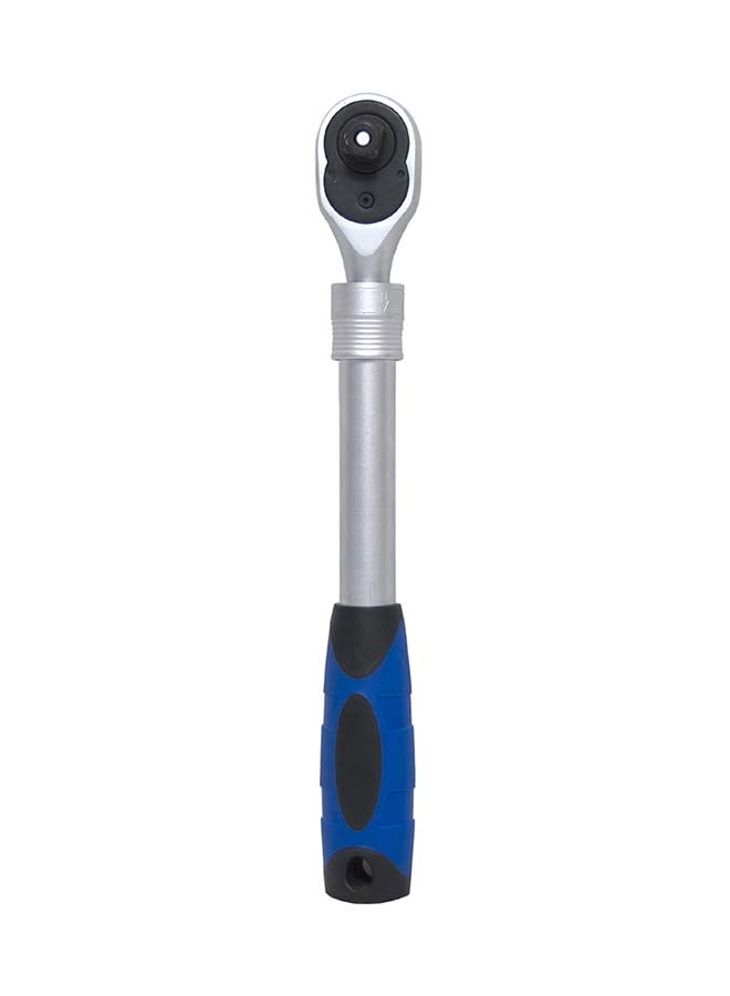 LICOTA - 1/2-Inch Drive Extendable 72-Teeth Ratchet Handle Silver/Blue 30x3x2.7cm - Image 1