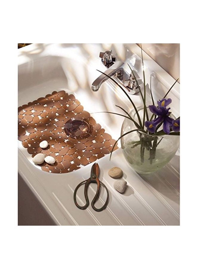 IDesign Pebblz Kitchen Sink Protector Mat Amber 11.75x15.75inch  - Image 2