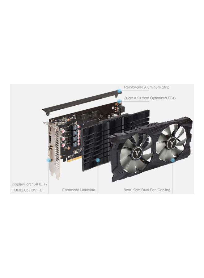 yeston Radeon RX 560D 4GB Graphic Card Black  - Image 2