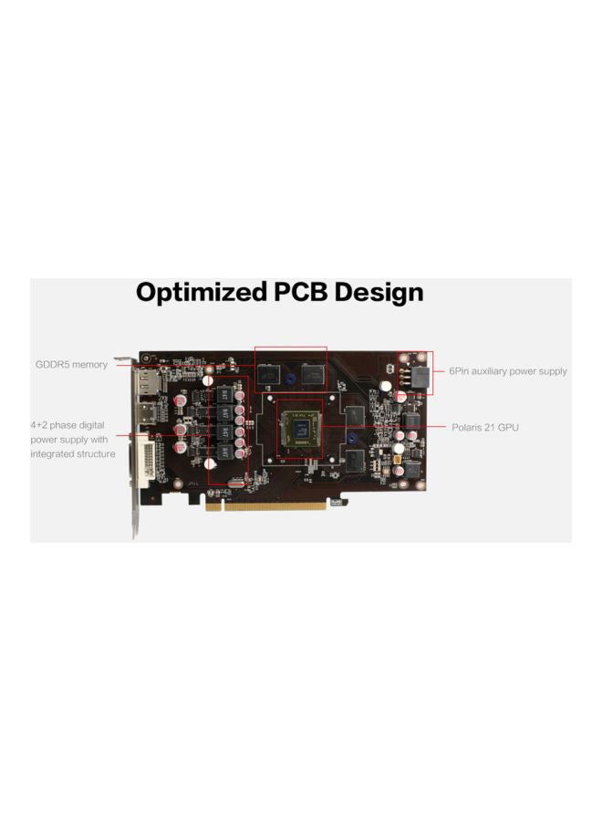 yeston Radeon RX 560D 4GB Graphic Card Black  - Image 4