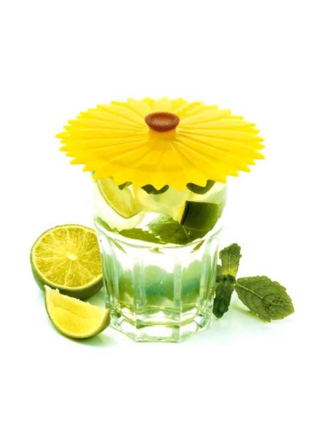 تشارلز فيانسين طقم أغطية أكواب بتصميم دوار الشمس مكونة من قطعتين أصفر 4بوصة - Image 3