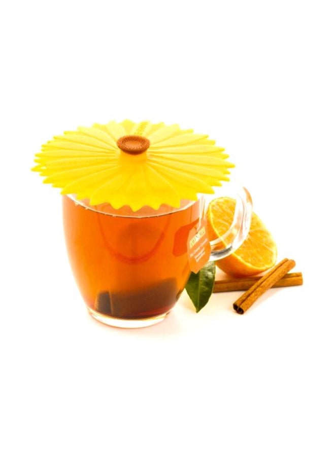 تشارلز فيانسين طقم أغطية أكواب بتصميم دوار الشمس مكونة من قطعتين أصفر 4بوصة - Image 2