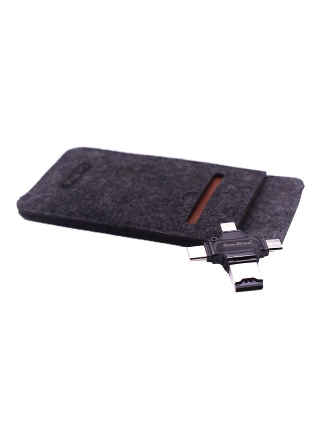GO-DES - 4-In-1 OTG Card Reader Black - Image 1